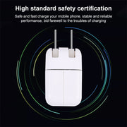 10W USB Charging Adapter with Foldable Plug, US Plug(White)