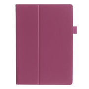 Litchi Texture Horizontal Flip Solid Color Leather Case with Holder for Lenovo TAB 2 A10-30 X30F & TAB 2 A10-70F, 10.1 inch(Purple)