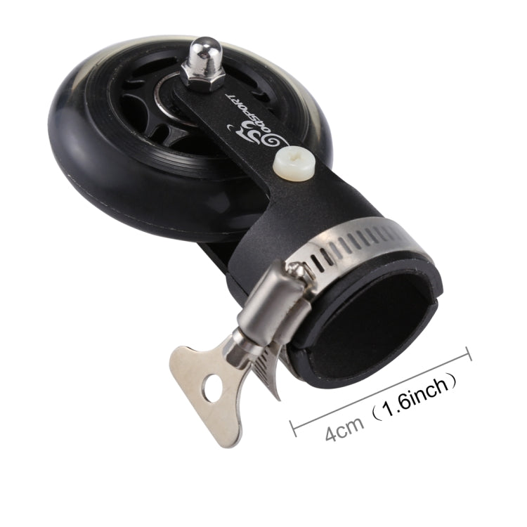 OQSPORT Folding Bicycle Auxiliary Wheel Booster Wheel(Black)