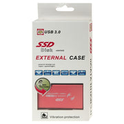 6gb/s mSATA Solid State Disk SSD to USB 3.0 Hard Disk Case(Red)