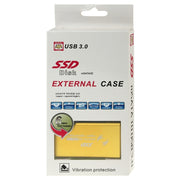 6gb/s mSATA Solid State Disk SSD to USB 3.0 Hard Disk Case(Gold)