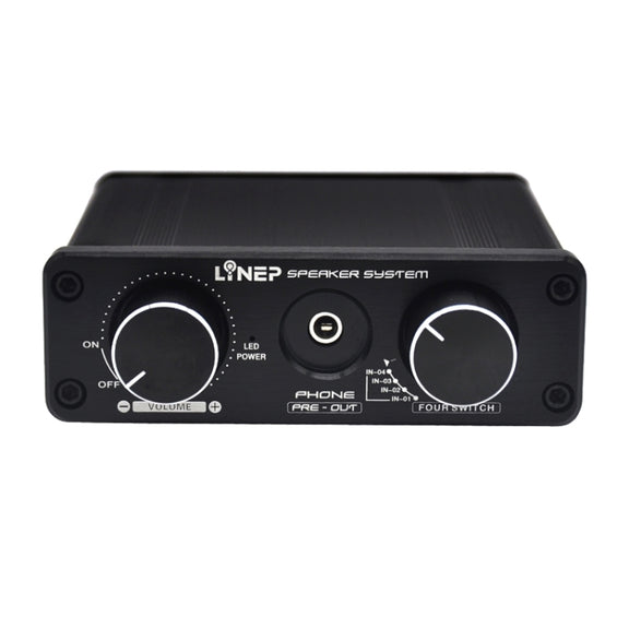 A926 Four-In Two-Out Signal Amplifying Switcher(Black)
