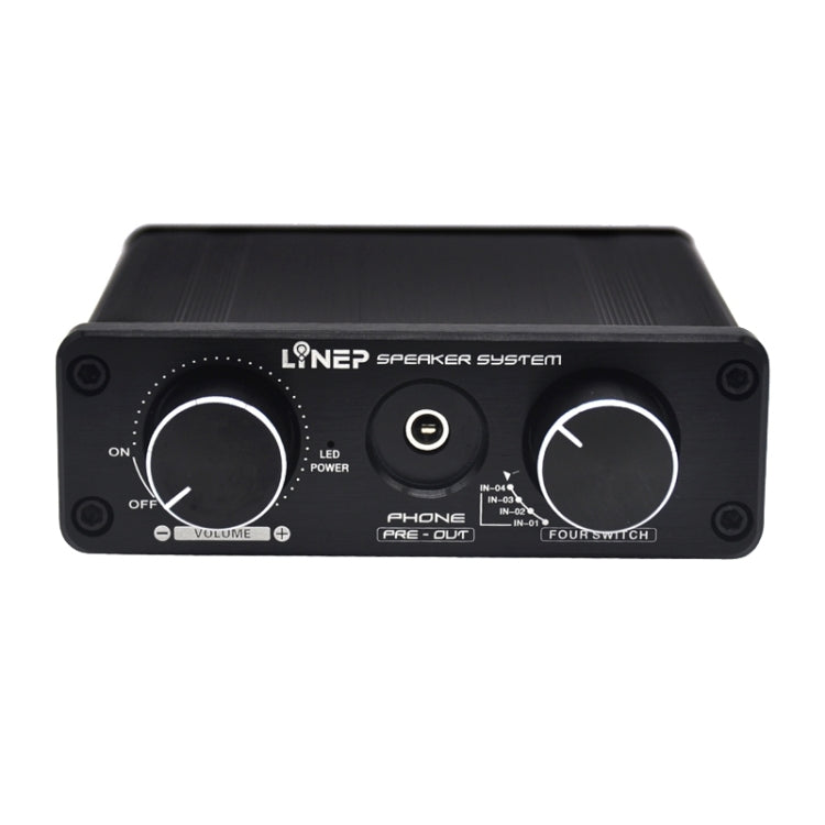 A926 Four-In Two-Out Signal Amplifying Switcher(Black)