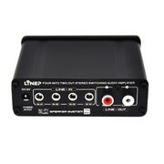 A926 Four-In Two-Out Signal Amplifying Switcher(Black)