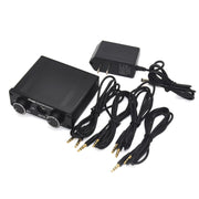A926 Four-In Two-Out Signal Amplifying Switcher(Black)