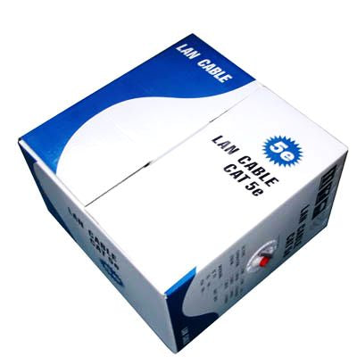 Lan Cable( CAT5E Data cable),Copper-clad aluminium (CCA), Copper Clad Steel (CCS), Length: 305m , Diameter: 0.5mm