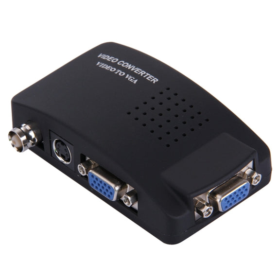 BNC / S-Video to VGA Video Converter(UK Plug)