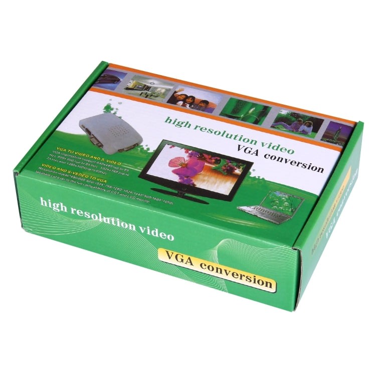BNC / S-Video to VGA Video Converter(US Plug)