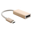 USB-C / Type-C 3.1 to Display Adapter Cable for MacBook 12 inch, Chromebook Pixel 2015, Nokia N1 Tablet PC, Length: About 10cm(Gold) - Cable & Adapter by PMC Jewellery | Online Shopping South Africa | PMC Jewellery | Buy Now Pay Later Mobicred