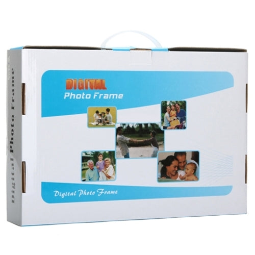 14 inch LED Display Multi-media Digital Photo Frame with Holder & Music & Movie Player, Support USB / SD / MS / MMC Card Input(Black)