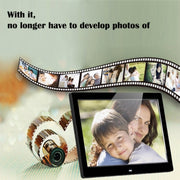 14 inch LED Display Multi-media Digital Photo Frame with Holder & Music & Movie Player, Support USB / SD / MS / MMC Card Input(Black)