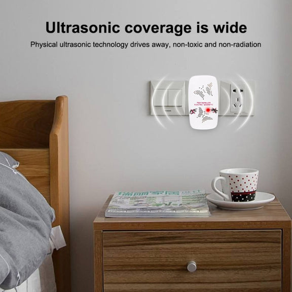 Ultrasonic Electronics Insecticide with Two Steps of Adjustable, White (US Plug)