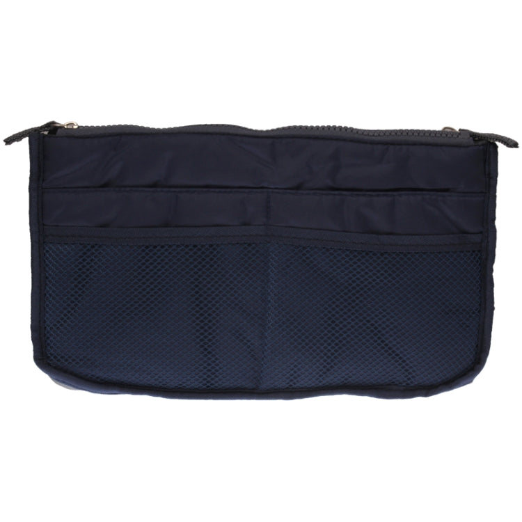 Thicken Portable Multi-function Double Zipper Cosmetic Bag, Storage Bag in Bag (Dark Blue)