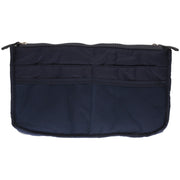 Thicken Portable Multi-function Double Zipper Cosmetic Bag, Storage Bag in Bag (Dark Blue)