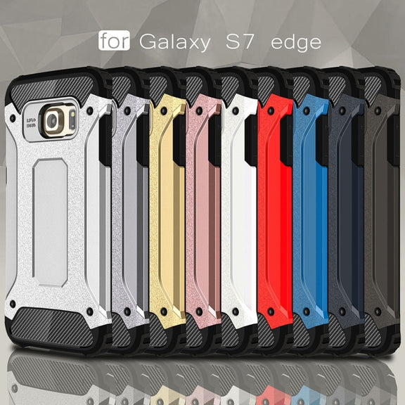 For Galaxy S7 Edge / G935 Tough Armor TPU + PC Combination Case (Rose Gold)