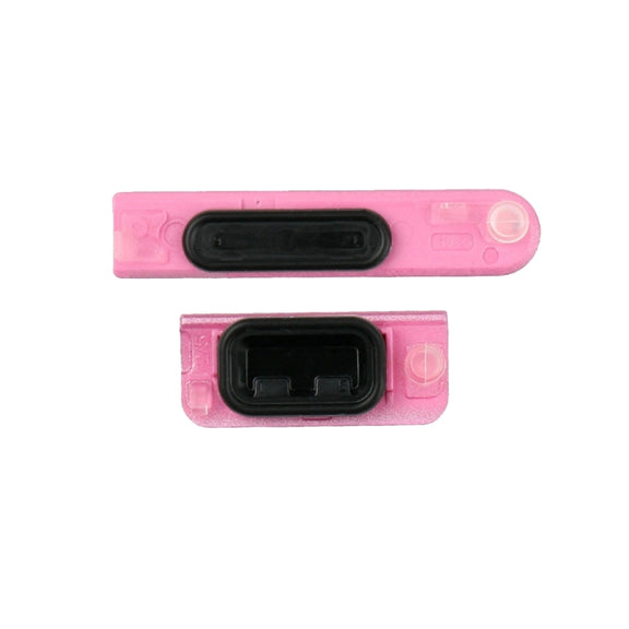Earphone Button & Volume Button  for Sony Xperia ZR / M36h(Magenta)