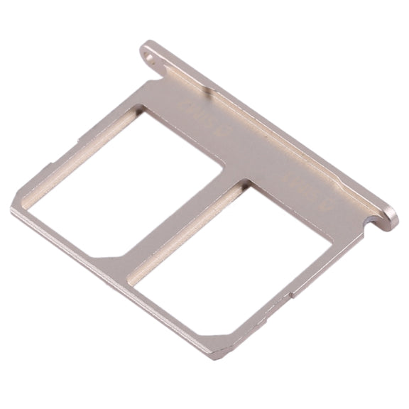 For Galaxy S6 2 SIM Card Tray (Gold)