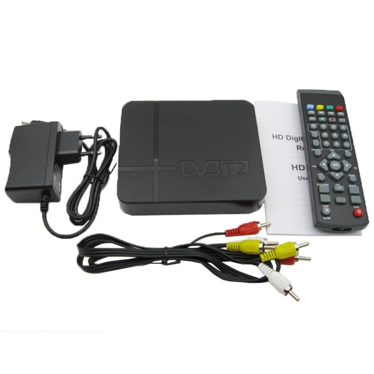 Mini Terrestrial Receiver HD DVB-T2 Set Top Box, Support USB / HDMI / MPEG4 /H.264(US Plug)