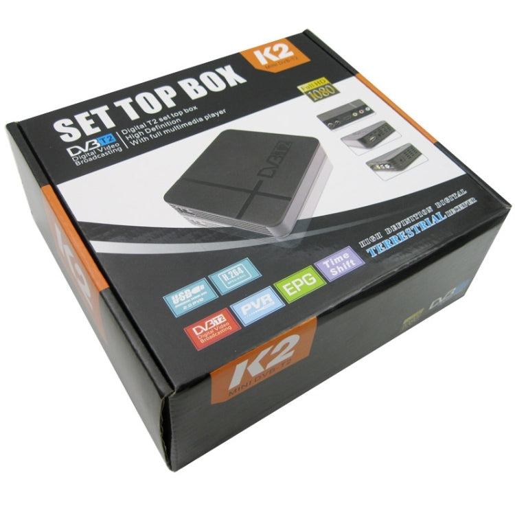 Mini Terrestrial Receiver HD DVB-T2 Set Top Box, Support USB / HDMI / MPEG4 /H.264(US Plug)