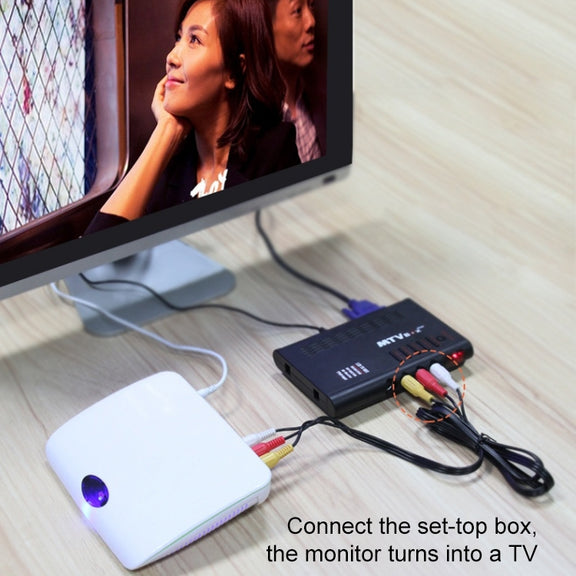 HD LCD TV-Box with Remote Control, TV (PAL-BG+PAL-DK)(Black)