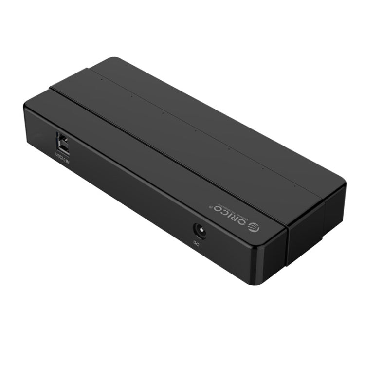 Orico H7928-U2-V1 Desktop 7 Ports USB 2.0 HUB with Power Adapter(Black)