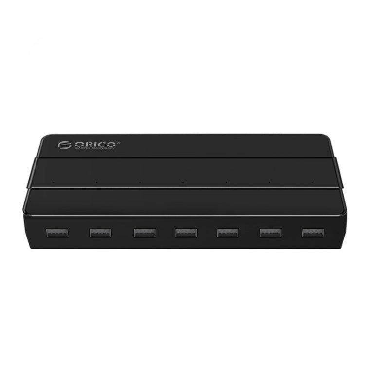 Orico H7928-U2-V1 Desktop 7 Ports USB 2.0 HUB with Power Adapter(Black)