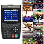 SATLINK WS6916 Digital Satellite Signal Finder Meter, 3.5 inch TFT LCD Screen, Support DVB-S / S2, MPEG-2 / MPEG-4(EU Plug)