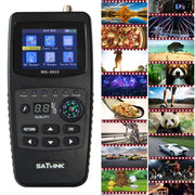 SATLINK WS6933 Portable Digital Satellite Finder Meter, 2.1 inch LCD Colour Screen, DVB-S2/S Signal Pointer(UK Plug)