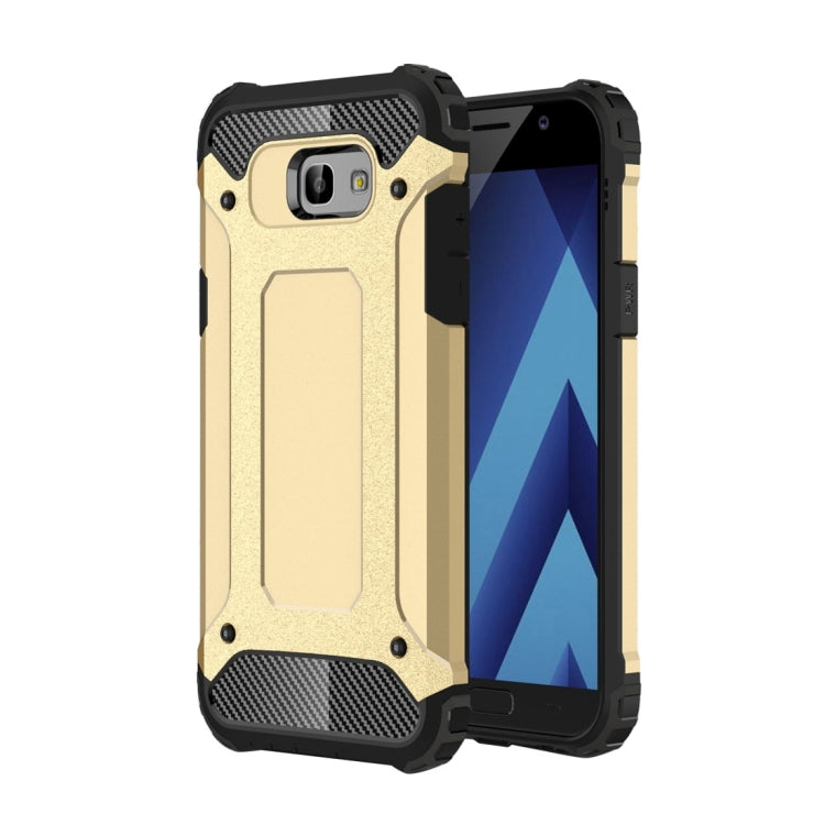 For Galaxy A5 (2017) / A520 Tough Armor TPU + PC Phone Case(Gold)