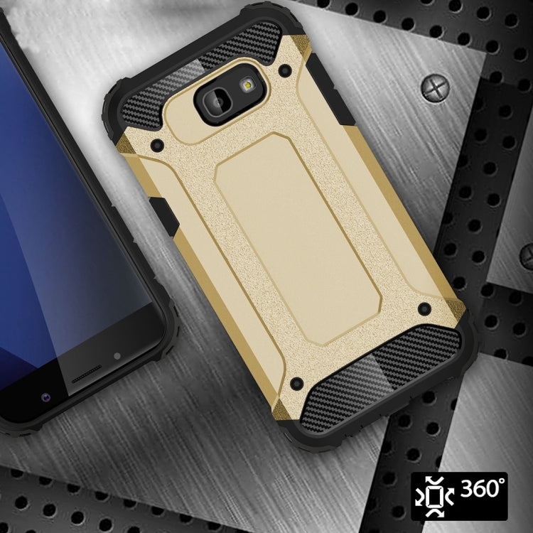 For Galaxy A5 (2017) / A520 Tough Armor TPU + PC Phone Case(Gold)
