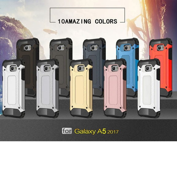 For Galaxy A5 (2017) / A520 Tough Armor TPU + PC Phone Case(Gold)