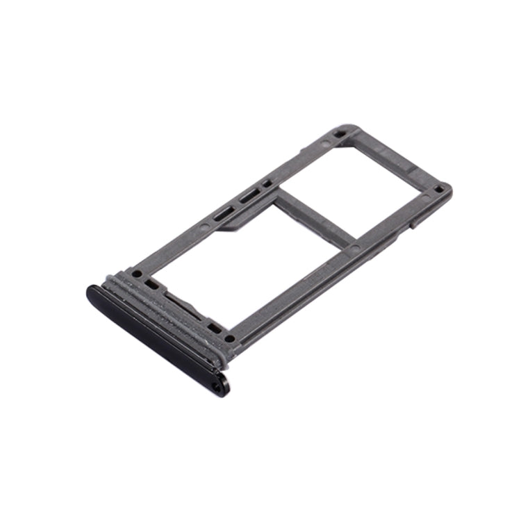 For Galaxy S8 SIM Card Tray + Micro SD Tray (Black)