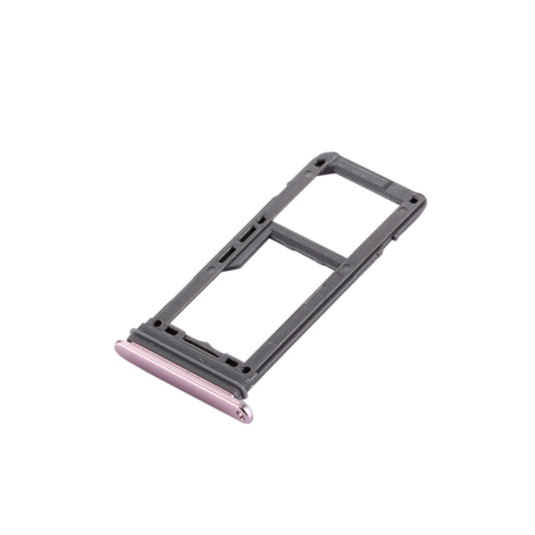 For Galaxy S8 SIM Card Tray + Micro SD Tray (Pink)