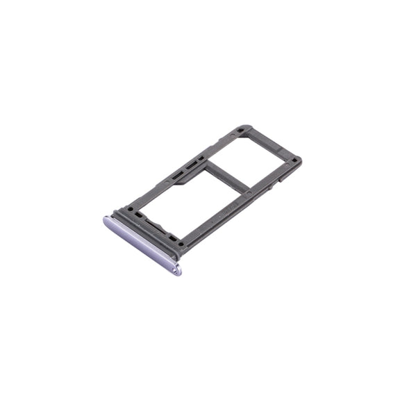 For Galaxy S8 SIM Card Tray + Micro SD Tray (Orchid Gray)