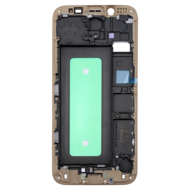 For Galaxy J730  Front Housing LCD Frame Bezel Plate(Gold)