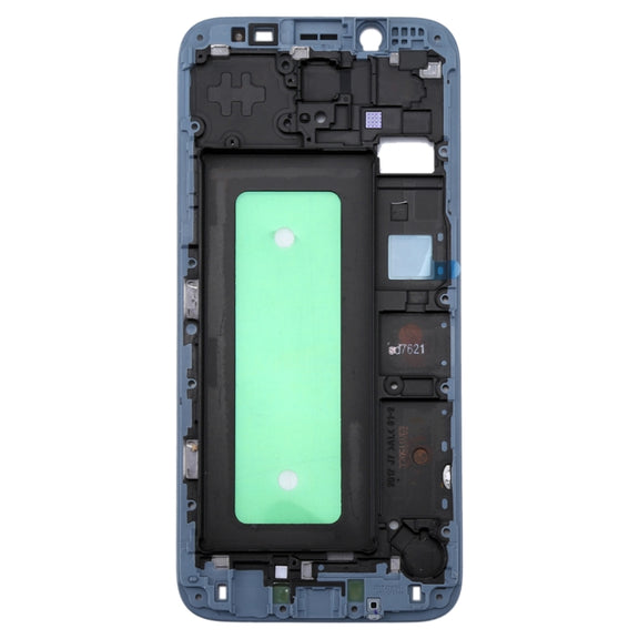 For Galaxy J730  Front Housing LCD Frame Bezel Plate(Blue)