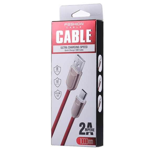 1m 2A USB-C / Type-C to USB 2.0 Data Sync Quick Charger Cable(Blue)