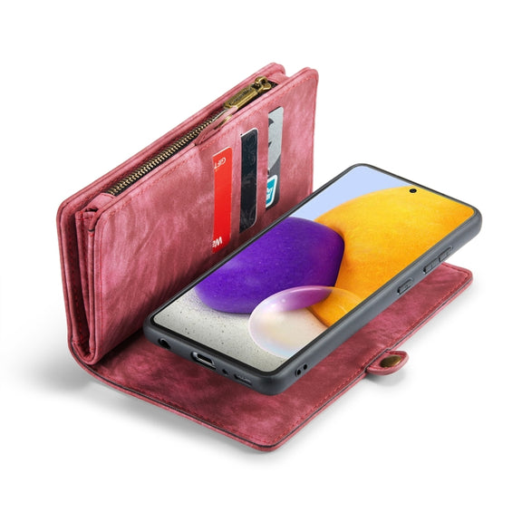 For Samsung Galaxy S10 CaseMe-008 Detachable Multifunctional Flip Leather Phone Case(Red)