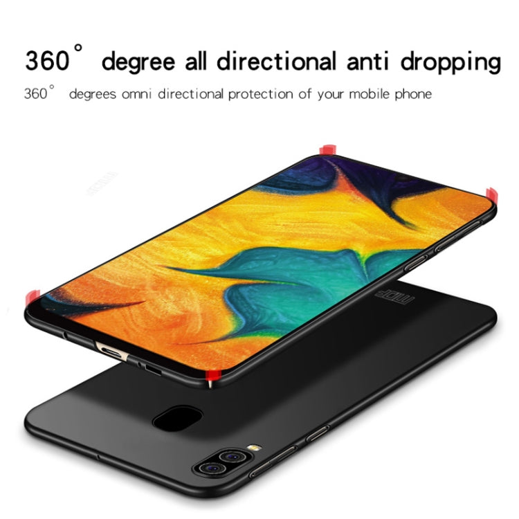 MOFI Frosted PC Ultra-thin Full Coverage Case for Galaxy A30 (Red)