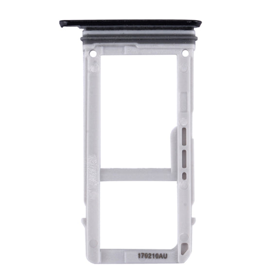 For Galaxy A3 (2017) / A320 SIM Card Tray + Micro SD Card Tray (Black)
