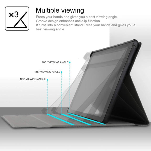 Ultra-thin Detachable Magnetic Bluetooth Keyboard Leather Tablet Case for Galaxy Tab A 8.0 2019 P200 / P205, with Holder(Black)