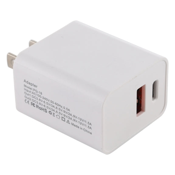 18W Power Adapter Plug Adapter US Plug