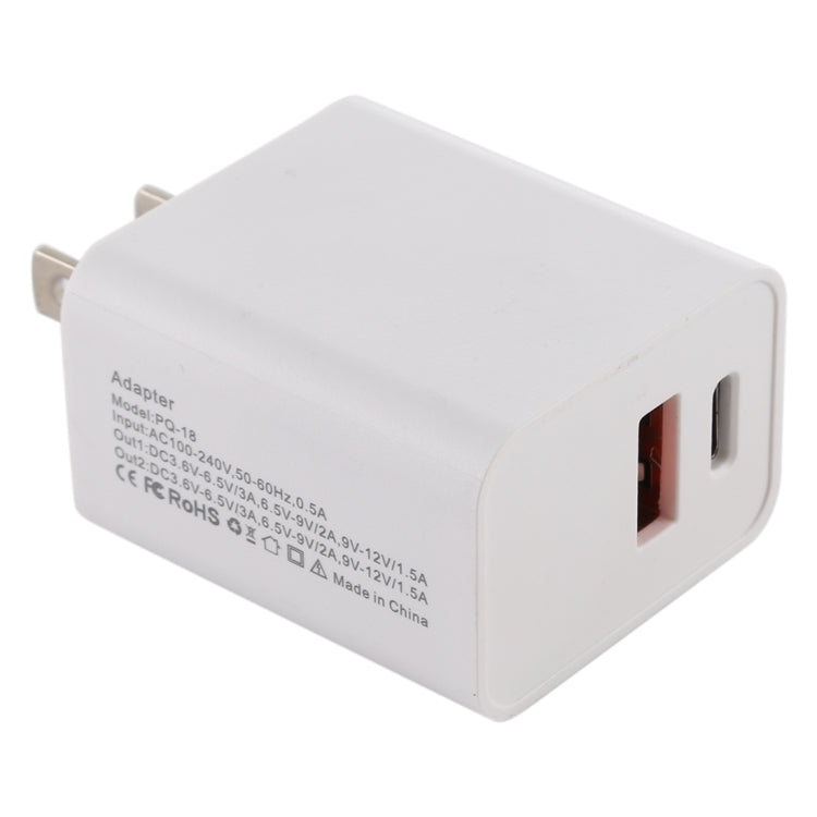 18W Power Adapter Plug Adapter US Plug