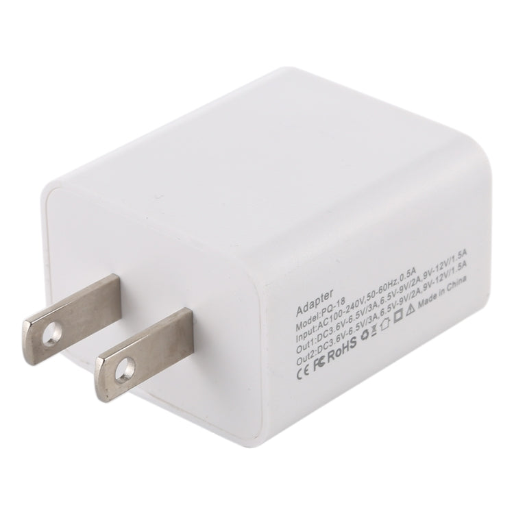 18W Power Adapter Plug Adapter US Plug