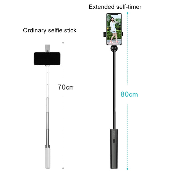 CYKE P9 Universal Stretchable Hidden One-piece Wireless Bluetooth Selfie Stick(Pink)