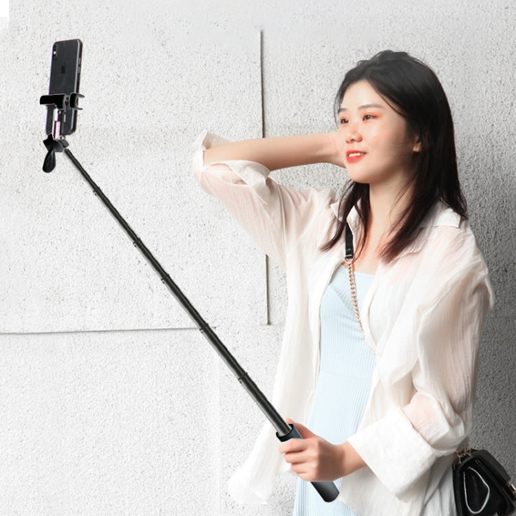 CYKE P9 Universal Stretchable Hidden One-piece Wireless Bluetooth Selfie Stick(Pink)
