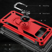 Armor Shockproof TPU + PC Protective Case for Galaxy S8, with 360 Degree Rotation Holder(Red)
