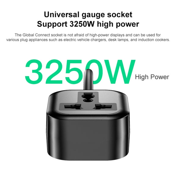 Yesido MC28 UK Plug to Universal Plug Power Extension Cable, Length: 2m