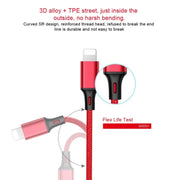 For iPhone / Apple Watch 3 In 1 8 Pin + Type-C / USB-C + Magnetic Charging Base Multi-function Charging Cable, Length: 1m(Red)