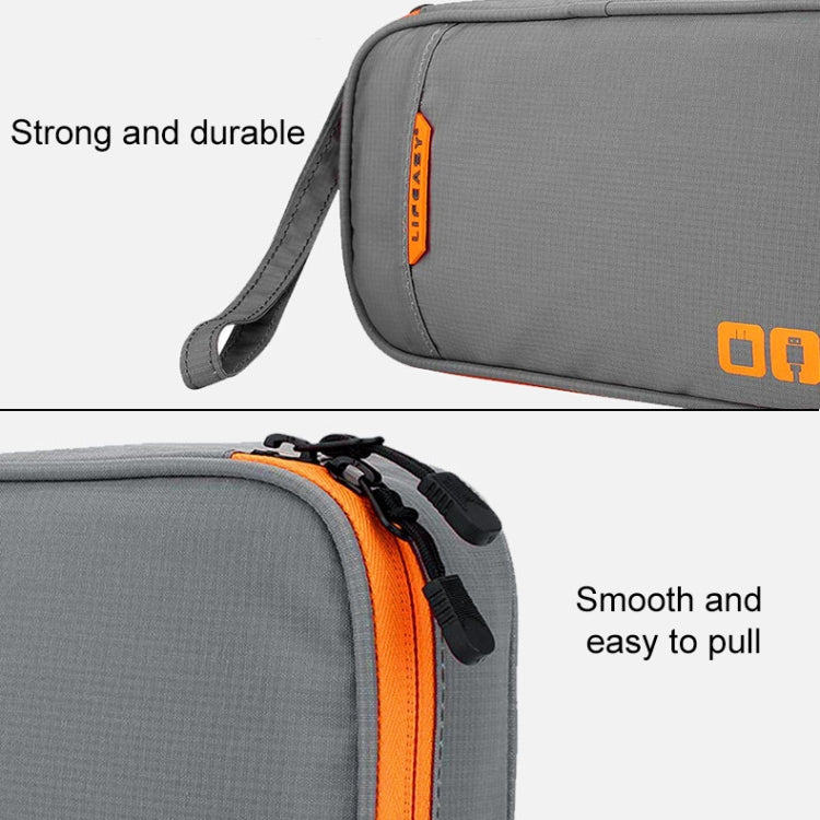 Multi-functional Headphone Charger Data Cable Storage Bag Portable Power Pack, Size: S, 24 x 12 x 5cm (Black)